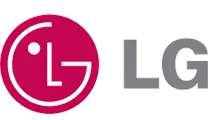 The LG logo, featuring a red circle with a stylized 'L' and 'G' forming a face, next to the gray text 'LG'.