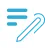 An icon showing a light blue pen writing on three horizontal lines.